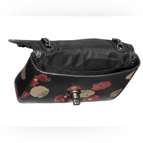 COACH FLORAL JEWELED EMBOSSED MINI CHAIN CROSS BODY NWOT - Picture 2 of 5